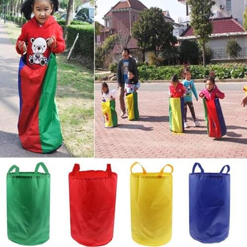 Kids Adult Jumping Sports Balance Training Toy Family Sack Racing Games For Friends Party Garden Outdoor Fun Toy School Activity