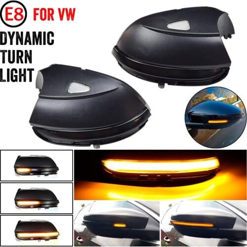 For VW Passat B7 CC Beetle Scirocco Jetta MK6 Dynamic Car Lights Led Blinker Side Mirror Marker Turn Signal Light Accessories