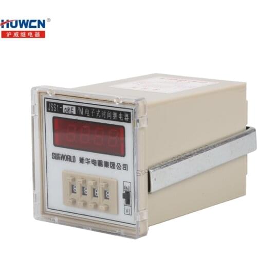 Electronic Digital time relay 0.1S-9999S AC 110V 220V 380V DC 24V JSS1-08E-M