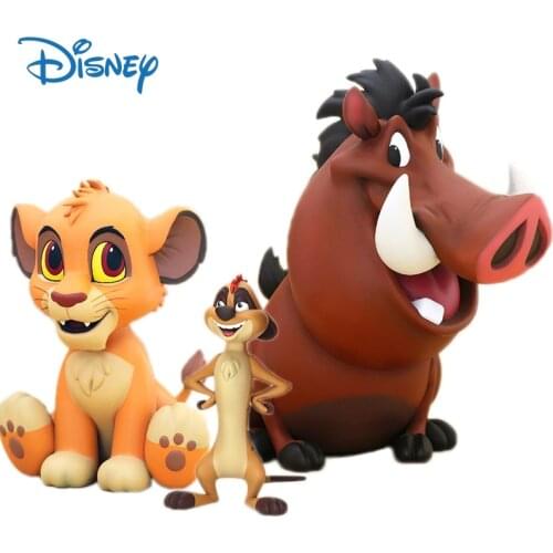 Disney Genuine Simba Action Figure Cute Dolls Ornaments The Lion King Anime Figures Collection Model Toys Kids Birthday Gifts