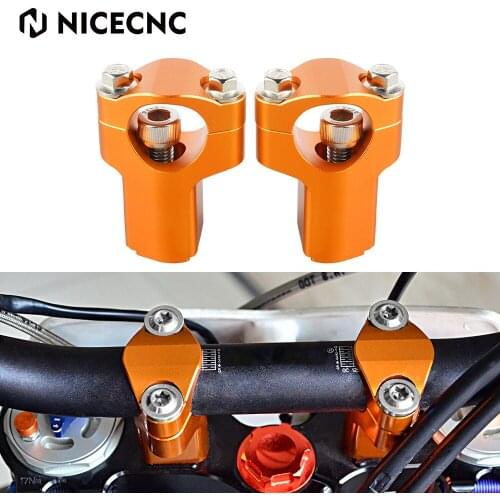 NICECNC Handlebar Mounts Clamp Riser 52mm Height For KTM 690 Enduro SMC 790 Adventure 1090 1190 1290 Super ADV R S T