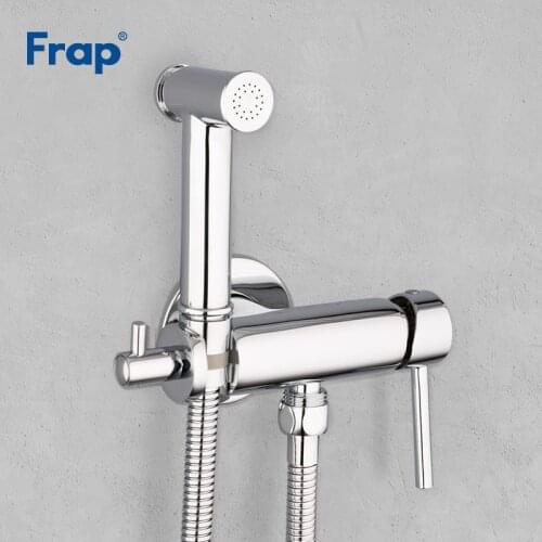 Frap New Arrival Bidet Faucets Brass Bathroom Shower Tap Toilet Sprayer Washer Cold and Hot Water Mixer muslim shower F7507