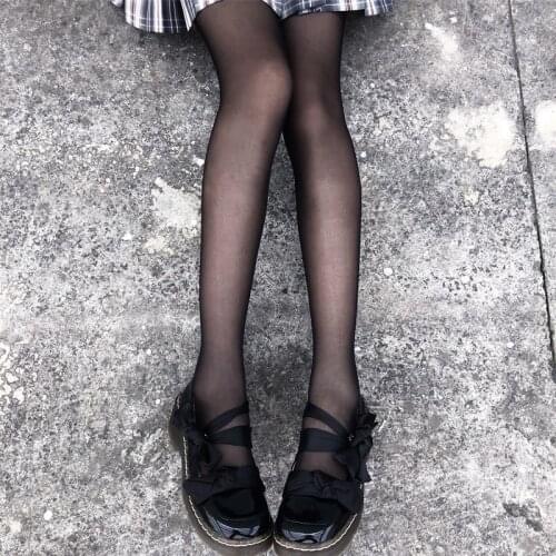 Silk Tights for College Students Hot Girl Ultra Thin Transparent Stockings 1Piece Slim Womens sheer Pantyhose medias de mujer