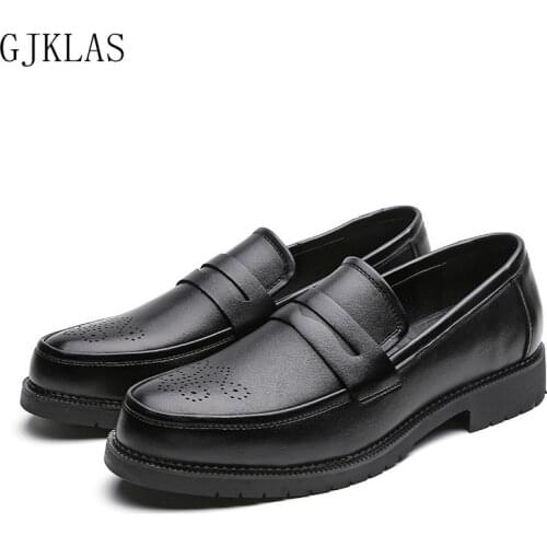 Brown Black Formal Shoes for Men Leather Classic Party Dress Wedding Shoes Man Italiano Brogue Leather Shoes Men Office Wear