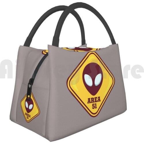 Cooler Lunch Bag Picnic Bag Area 51 Area 51 Desert Crash Retro X Files Sci Fi Horror Ufo Cool I Want To Believe
