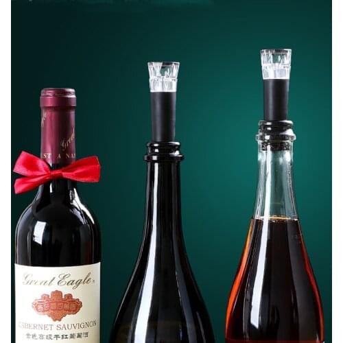 Wine Stoppers Reusable Wine Bottle Stoppers Pump Leakproof Wine Bottle Sealer Silicone Caps Corks Wine Saver for Party