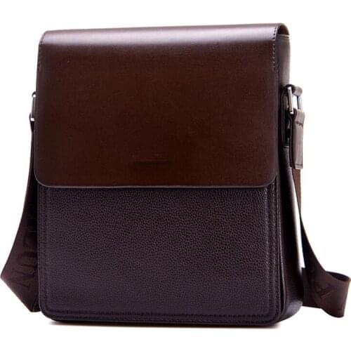 Fashion man pu Leather crossbody bag Messenger Bag Cheap Mens shoulder bag flap leisure satchel Business envelope handbags