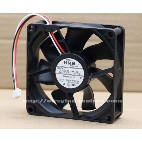 NMB-MAT 08025SS-24N-AL D1 DC 24V 0.12A 80x80x25mm Server Cooling Fan