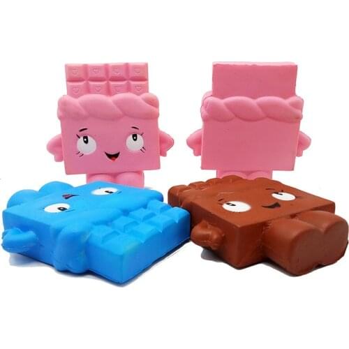 New Cute Chocolate Squishy Slow Rising Squeeze Toys Jumbo Cream Scented Antistress Child Kid Baby Toys Stress Relief Toy