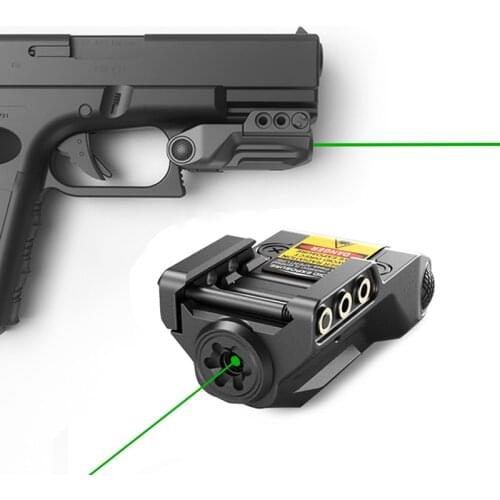 Subcompact 9mm Pistol Gun Green Laser Sight USB Rechargeable for Self Defense Pistol weapon laser mira laser Glock 17 19 SR9C