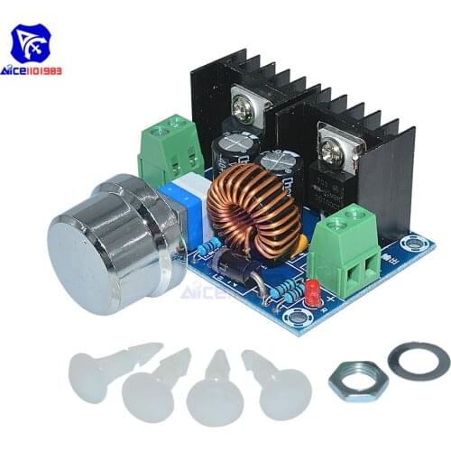 Diymore XL4016 PWM Adjustable DC-DC 4 -40V to 1.25 -36V 8A 200W Step Down Buck Converter Power Supply Module