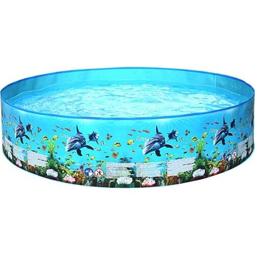 Inflation-free Hard Plastic Swimming Pool Portable Folding Pool Family Swimming Pool Round Swimming Pool for Babies Kids Adults