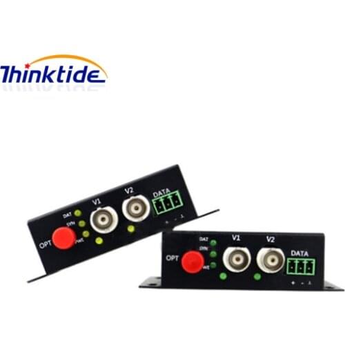 2Ch 1080P CVI/AHD Converter Fiber Optic to BNC Digital Video Converter fiber optical transmitter and receiver