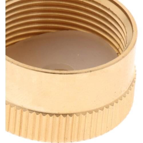 Solid Brass Cap For 1LB Propane Bottle Gas Tank Cylinder Sealing, Great for BBQ, camping stoves, propane heater