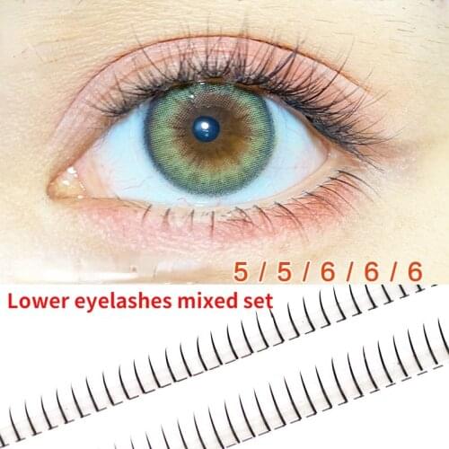 200 Clusters of Single Cluster Lower Eyelashes Makeup False Eyelashes Natural False Eyelashes Lower Lash Extension Tool