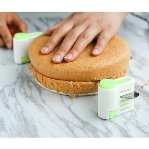 2 Pieces 5 Layers DIY Cake Bread Slicer Leveler Cutter Cup Fixer Tools Kitchen Decorating