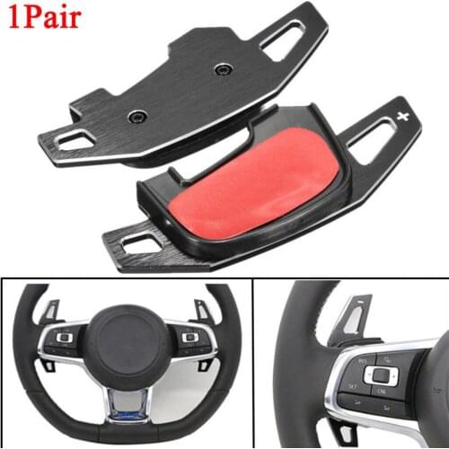 Stylish Aluminum Steering Wheel Paddle Shifter Extensions For VW Golf 7 MK7 GTI CC