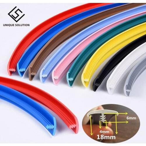 1 meter T Strip Edge Banding Wood Panel Edge Encloser Shield 18mm Gray Red Green White Black Pink Yellow Light Blue Brown
