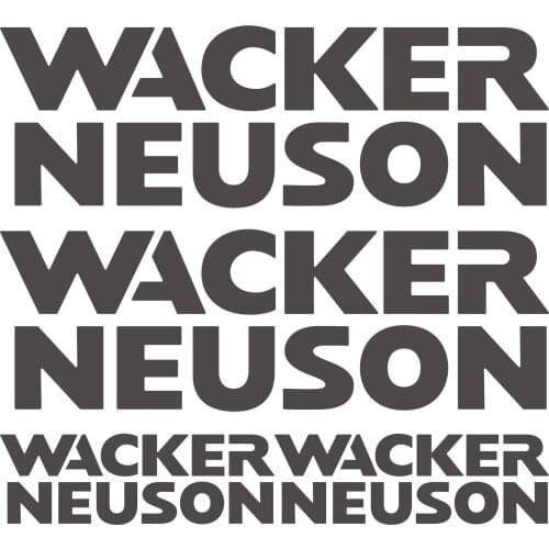 For WACKER NEUSON aufkleber sticker ruttelplatte vibratory plates 4 Sticker Car Styling