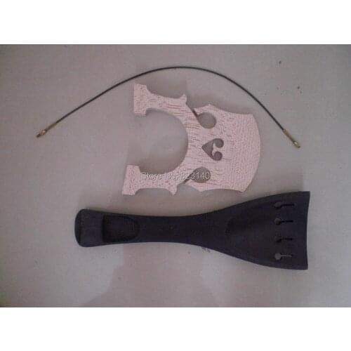 High Quality Ebony Bass Tail Piece with Bass Bridge & Tail guts