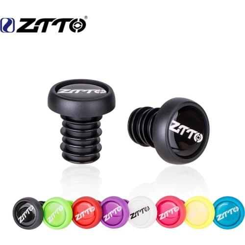 ZTTO Bicycle Silica Gel Colorful handlebar ends MTB Grips cap cover Impact protected bar Plugs