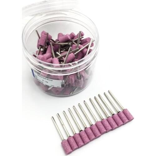 100pcs Gravel Ceramic Burs Polisher 2.35mm coarse Dental Materials dental laboratory equipment