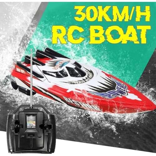 4 channels RC Boats Plastic Electric Remote Control Speed Boat Twin Motor Kid Chirdren Toy High Speed Racing Boat