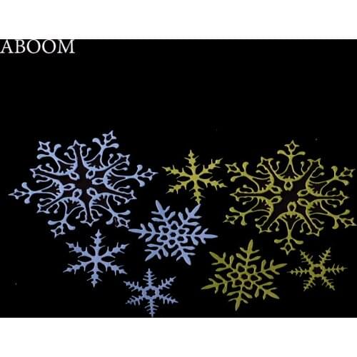 ABOOM 4PCS ChristmaS Snowflake Cutting Dies Metal Cutting Dies Stencils for DIY Die Cut Stencil Decorative Scrapbooking DIY Mold