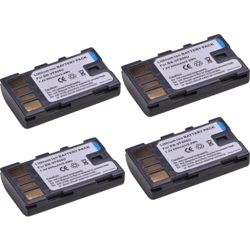 4pcs BN-VF808 BN-VF808U BN VF808 Battery for JVC GZ-HD7 GZ-MG575 GZ-MG555 GR-D740 GR-D750 GR-D760 GZ-MG255 Battery