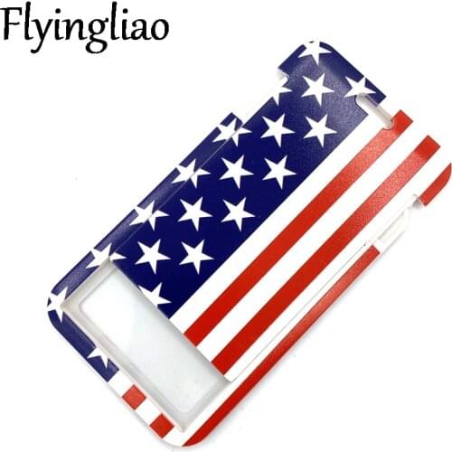 America Flag Funny Women Men Credit Card ID Holder Bag Student Women Travel Card Cover Badge Car Keychain Gifts Accessories