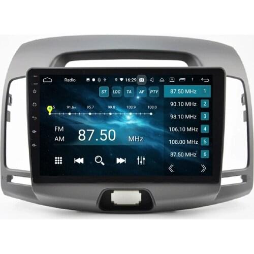 CarPlay & Android Auto 1 din 9" PX6 Android 10 Car Radio DVD GPS Bluetooth 5.0 WIFI 4G LTE for Hyundai Elantra 2008 2009 2010