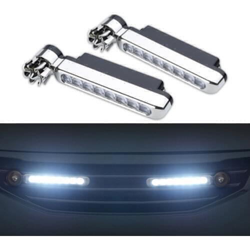 Car Daytime Wind Energy 8 LED Daylight Headlight Lamp For Lada Priora Kalina Granta Vesta Niva Largus vaz X-Ray samara