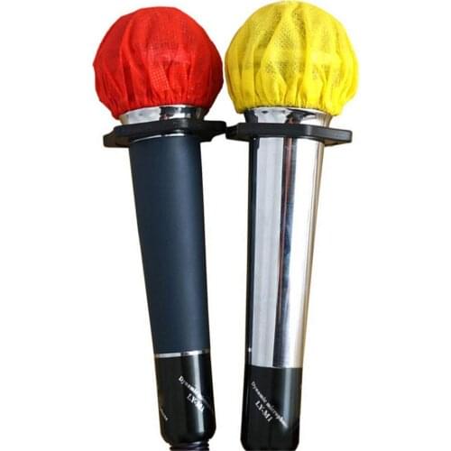 100pcs Microphone Covers Non-woven Fabric Disposable Handheld Stage Odorless Microphone Cover For KTV Bar News Interviewing