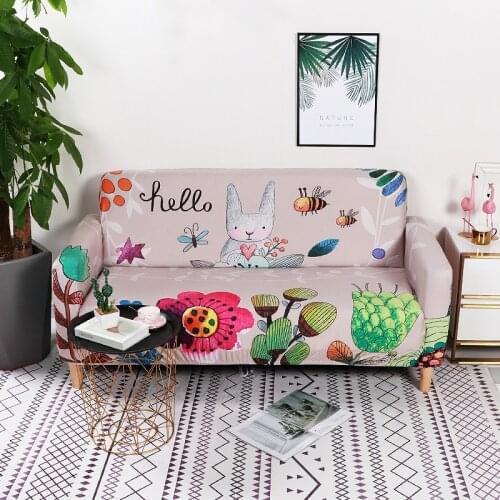 Nordic Stretch Slipcovers Sectional Elastic Sofa Cover for Living Room Couch Cover L shape Armchair Cover Single/Two/Three seat