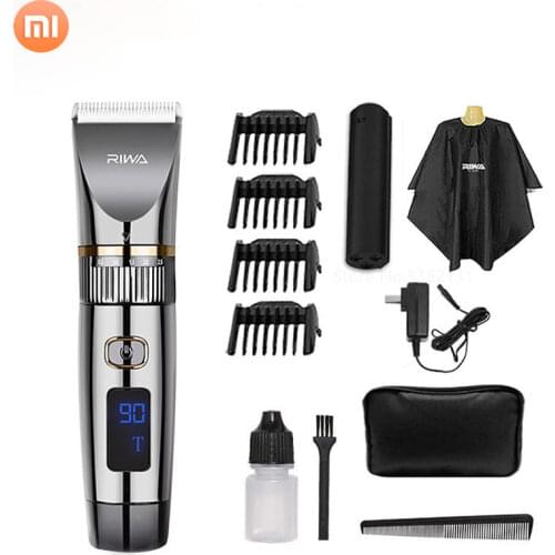 Xiaomi RE-6501T Electric Hair Clipper Rechargeable Professional Digital Hair Trimmer Ceramic Blade Washable Men Cordless Haircut
