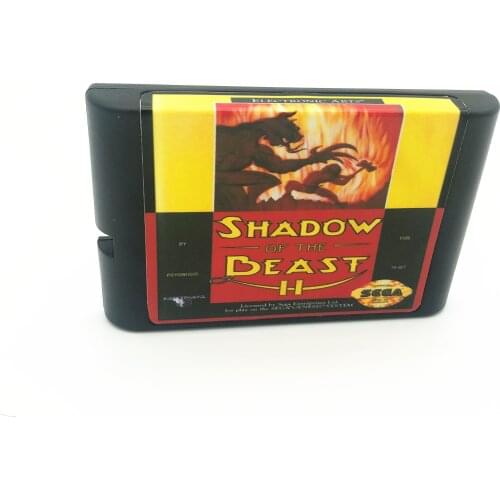 Shadow Of The Beast 2 For Sega Mega Drive &r Genesis System 16 Bit MD Games Card