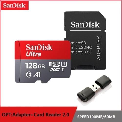 SanDisk micro sd 128GB 64GB 32GB 16GB 98mb/s TF usb flash memory card microsd 8GB/48MB/s class10 Original Product shipping