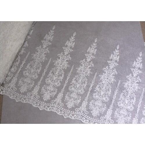 30CM European style mesh embroidery lace fabric width 30cm handmade diy decoration accessories home textile fabric