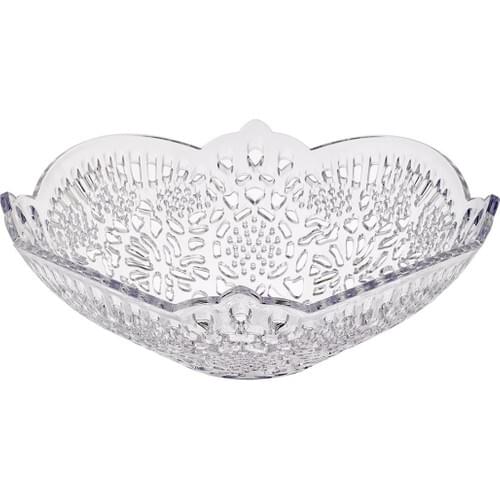 EWs Kitchenware Acrylic Transparent Color Vintage Fruit Bowl