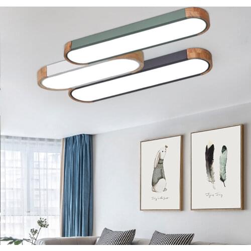 Macaron Strip Ceiling Lamp Living Room Corridor LED Lamp Room Lamp Modern Lamp Simple Nordic Front Porch Decoration