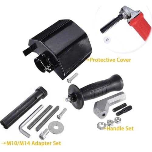 M10/M14 Hand Held Linear Polisher Parts M14 Angle Grinder Adapter/Protective Cover/Handle Power Tool Accessories