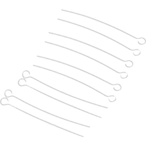 Lot Of 100 Silver Color Plated Metal Eye Pins Eyepins Needles Finding NEW Ship