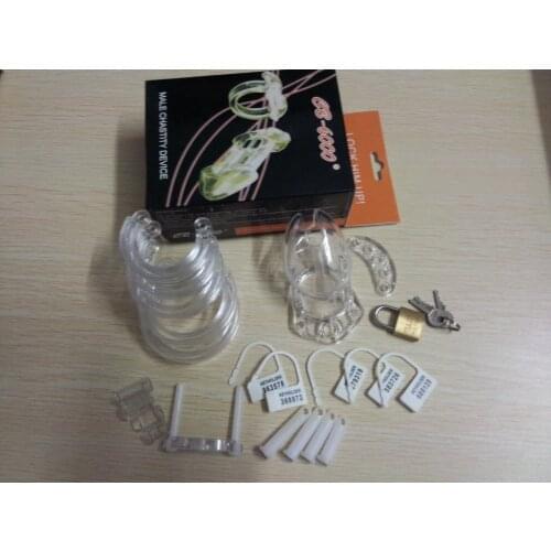 Male chastity device cock cage penis lock cage cb6000 penis cage with 5 rings Drop shipping