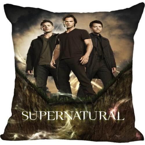 Custom Supernatural Square Pillowcase Custom Zippered Pillow Cover Case 40x40,45x45cm(One Side)