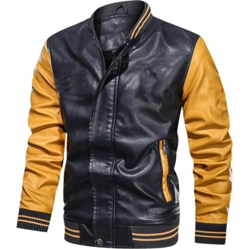 New Mens Leather Jackets Autumn And Winter Casual Motorcycle PU Jacket Biker Leather Coats Brand Clothing