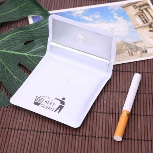 Portable Ashtray Pocket Outdoor Smoking Cigar Tobacco Storage Bag Fireproof PVC Odorless Pouch Travel Beach Gift Jy20 21