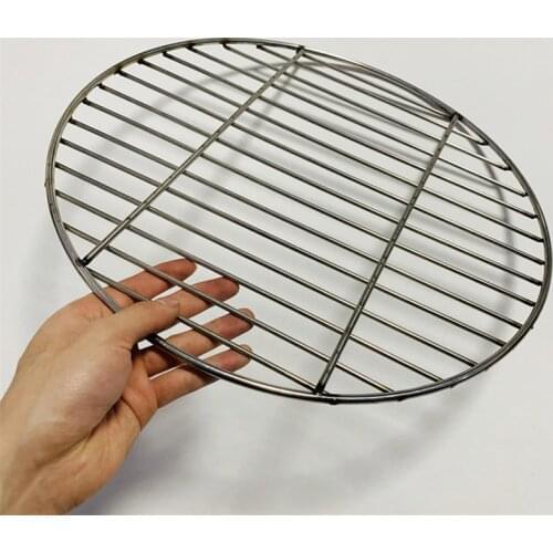 Stainless steel round barbecue BBQ grill net meshes racks grid round grate Steam net Camping Hiking Outdoor Mesh Wire Net