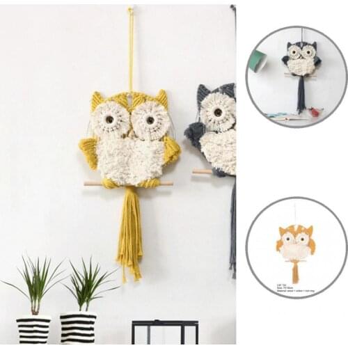 Versatile Usage Fashion Handmade Dorm Nursery Chic Ornament Craft Vivid Boho Woven Wall Art Durable for Office