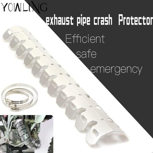 Motorcycle Exhaust Muffler Pipe Short/Leg Protector Heat Shield Cover For Kawasaki Yamaha Honda BMW Suzuki RM85 RM125 RM250
