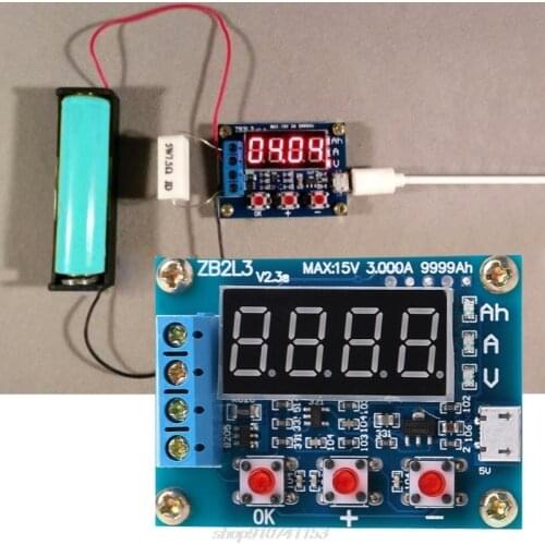 ZB2L3 Li-ion Lithium Lead-acid Battery Capacity Meter Discharge Tester Analyzer N26 20 Dropshipping